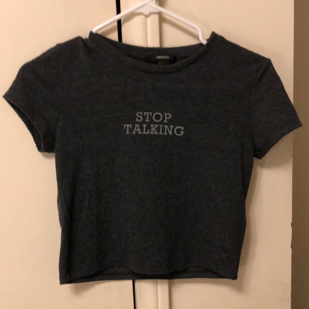 Forever 21 soft ribbed crop top